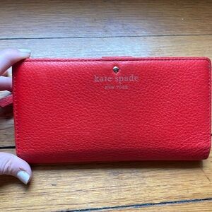 Chic Kate Spade wallet Red